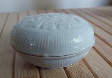Poederdoos/Fenhe 2 delen - Bisque porselein - China - Yuan