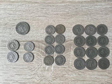België. Leopold I. 1861/1864, 25 Pièces (Zonder, Postzegels en Munten