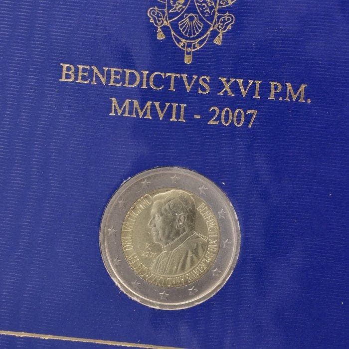Vaticaan. 2 Euro 2007 80° Benedetto XVI (Zonder, Timbres & Monnaies, Monnaies | Europe | Monnaies non-euro