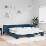 vidaXL Slaapbank onderschuifbed en matrassen 100x200 cm, Verzenden, Nieuw