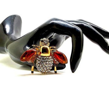Broche scarabée en ambre balte naturelle - Ambre - Succinite