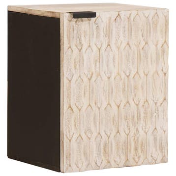 vidaXL Hangende Badkamerkast Wit 38 x 33 x 48 cm Massief, Verzenden