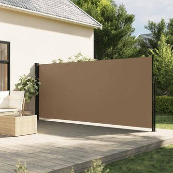vidaXL Windscherm intrekbaar 170x300 cm taupe, Verzenden