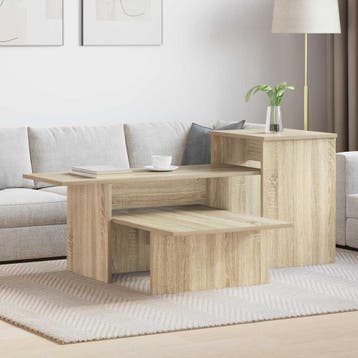 vidaXL Wandtafel Sonoma Eik 91,5 x 35 x 38,5 cm Bewerkt hout, Verzenden