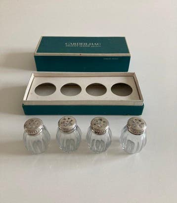 Cardeilhac - Christofle - Zoutvat (4) - Parels - .950 zilver