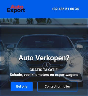 Auto opkoper export alles komt in aanmerking veel km’s
