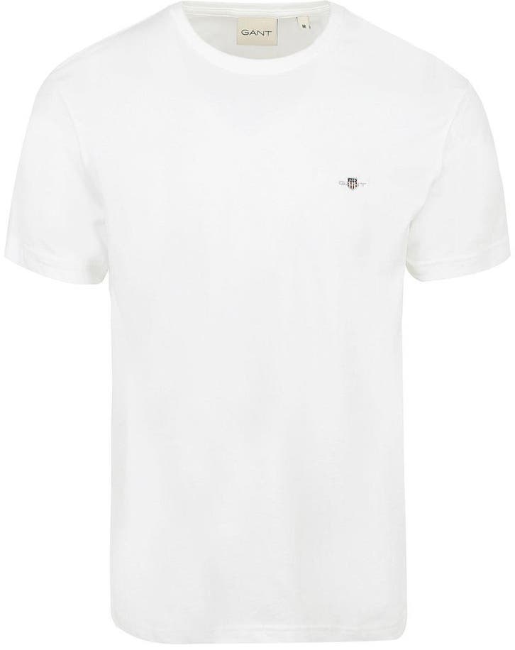 Gant T-shirt Shield Logo Wit maat Maat 52/54 (L) Heren, Vêtements | Hommes, T-shirts, Envoi