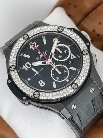 Hublot - Big Bang Black Magic Diamonds 44 Chronograph -, Nieuw