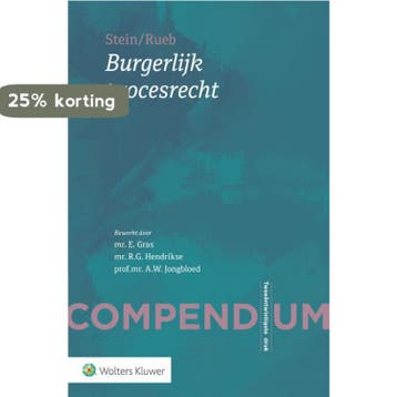Compendium Burgerlijk procesrecht 9789013158298, Verzenden, Gelezen