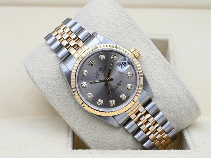 Rolex Datejust Ref. 68273 Year 1995 (Box & Papers), Handtassen en Accessoires, Horloges | Dames, Goud, Zo goed als nieuw, Goud