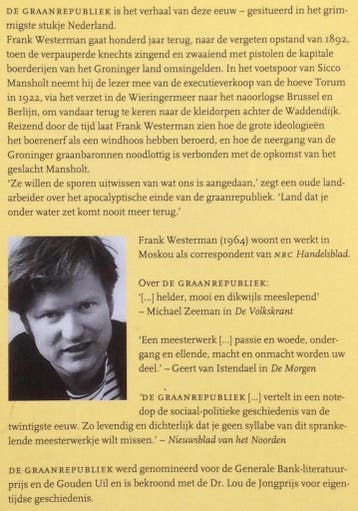 GRAANREPUBLIEK 9789045003627 Frank Westerman, Boeken, Verzenden, Gelezen, Frank Westerman