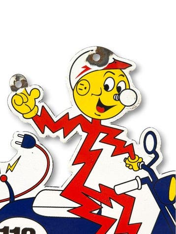Reddy Kilowatt - Plaque émaillée - Émail