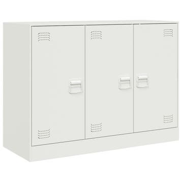 Dressoir wit (99x39x73 cm) - Strak design voor een fracti..., Huis en Inrichting, Verzenden, 50 tot 100 cm, Zo goed als nieuw