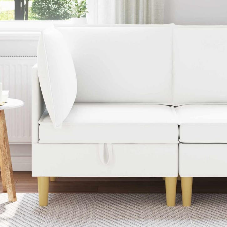 vidaXL Sofa met opslag Stof, Huis en Inrichting, Zetels | Zetels, Nieuw, Verzenden