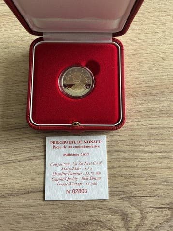 Monaco. 2 Euro 2022 Albert Ier Proof
