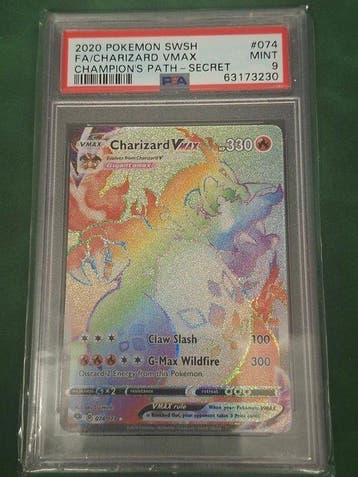 Pokémon - 1 Graded card - Charizard VMAX 074/073 Full art,