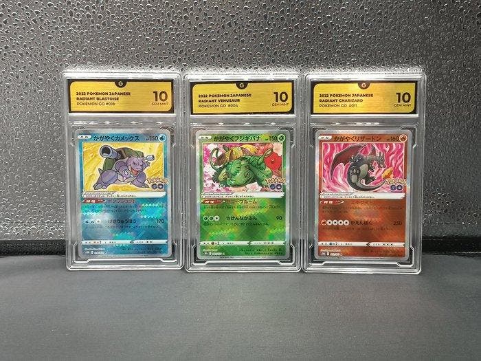 Pokémon - 3 Graded card - Charizard, Blastoise, Venusaur, Hobby & Loisirs créatifs, Jeux de cartes à collectionner | Pokémon