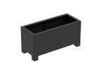 Aluminium plantenbak 120x50x60cm - Met poten