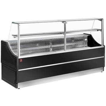 Gekoelde uitstaltoonbank rechte ruiten 90°, zonder reserve, Verzenden, Nieuw in verpakking, Koelen en Vriezen