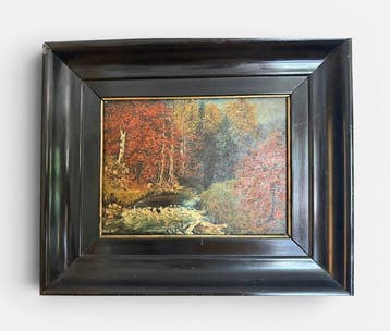 Europäische Schule (XX), signed Triller - Herbstliche