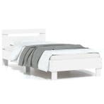 Bedframe Wit | Tweede kansje | OP = OP, 90 cm, Eenpersoons, Verzenden, Wit