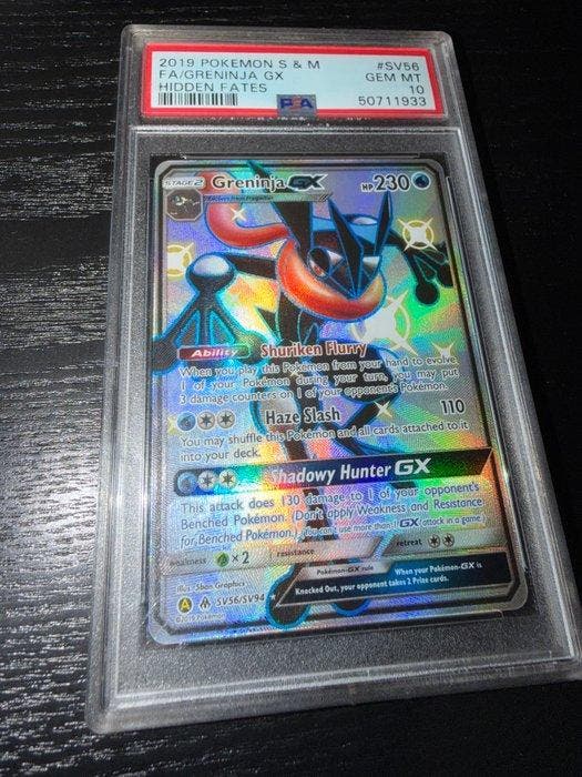 Pokémon - 1 Graded card - Greninja SV56/SV94 Full art, Foil, Hobby en Vrije tijd, Verzamelkaartspellen | Pokémon