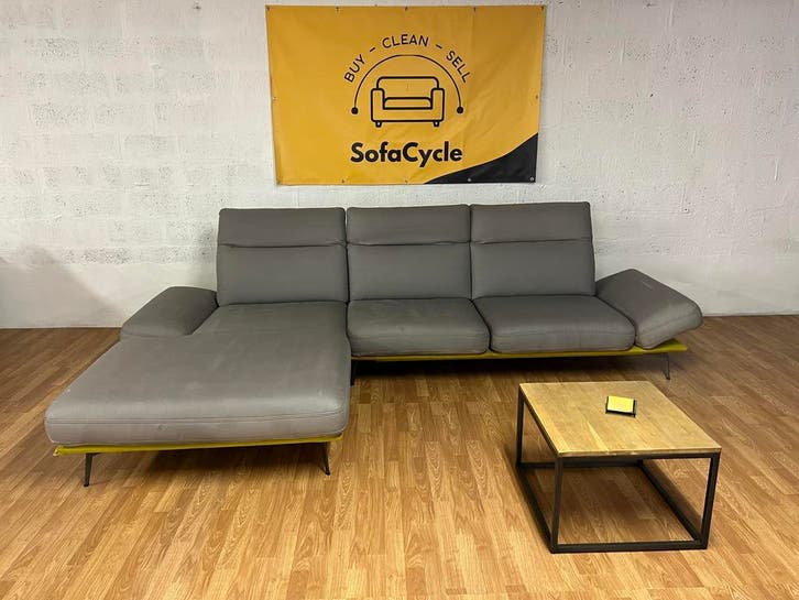 Xooon zetel – moderne driezit met chaise longue - SofaCycle, Maison & Meubles, Canapés | Sofas & Chaises Longues, Enlèvement ou Envoi