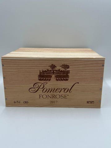 2017 Fonrose - Pomerol - 6 Flessen (0.75 liter), Nieuw