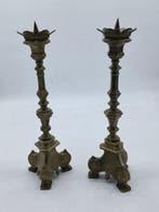 Paar kaarsprikkers - 32 cm (2) - Brons - 1960-1970, Antiek en Kunst, Antiek | Boeken en Manuscripten