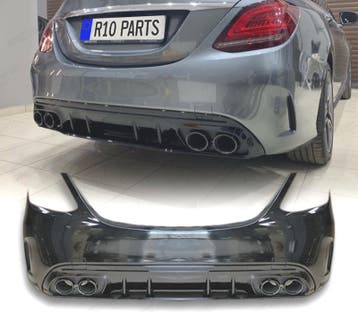 PARE-CHOCS ARRIERE MERCEDES CLASSE C W205 4P 19- LOOK C43, Verzenden