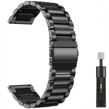 DrPhone ELITE - 22MM Metalen RVS Horlogeband - Perfecte, Handtassen en Accessoires, Smartwatches, Verzenden, Nieuw