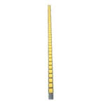 Rollenlijst rollerstrip 115 cm kunststof rollen gebruikt, Ophalen of Verzenden