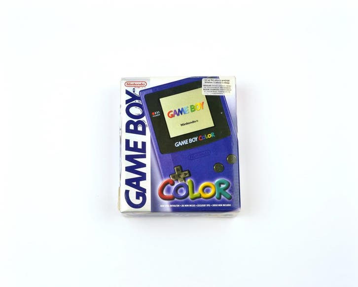 Gameboy Color Transparent Purple [Complete], Games en Spelcomputers, Spelcomputers | Nintendo Game Boy, Verzenden