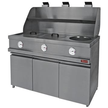 Friteuse | HEAVY DUTY | Gas | 13+13+13L | 0°C/200°C | 48kW, Verzenden, Nieuw in verpakking