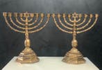 Menora (2) - Messing - Joodse kandelaars
