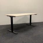 Refurbished elektrische zit-sta bureau, 160x80 cm, Ahorn, In hoogte verstelbaar, Nieuw