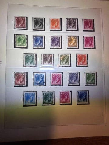 Luxembourg - Luxembourg – Important lot MNH en album Safe, Gestempeld