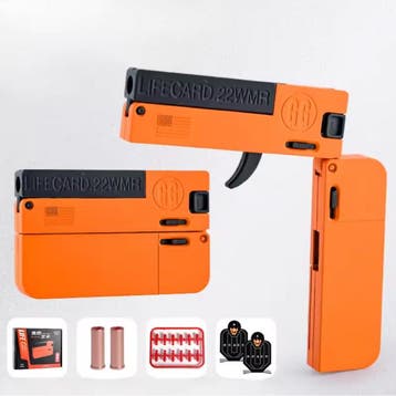 Lifecard Vouwbaar Soft Bullet Pistool - Speelgoed Shell, Verzenden, Nieuw