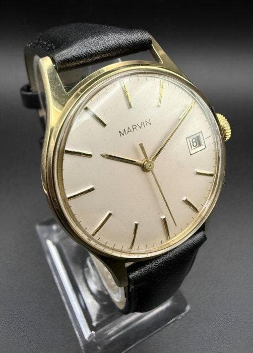 Marvin - Mechanical cal. ETA 2408 - Gold-Plated Case - Swiss, Bijoux, Sacs & Beauté, Montres | Hommes