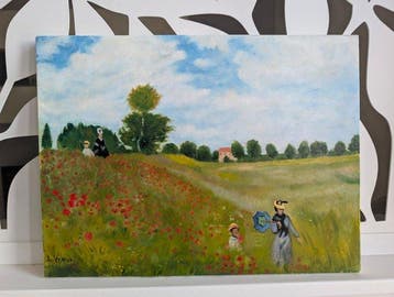 Luca Venturi (XX-XXI) - Campo di papaveri - omaggio a Monet