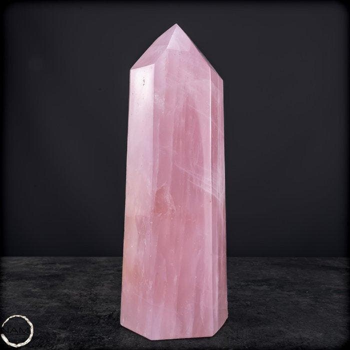 Natuurlijk rozenkwarts obelisk – Zachte harmonie in een, Collections, Minéraux & Fossiles