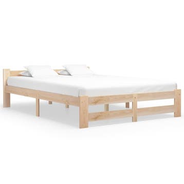 vidaXL Bedframe massief grenenhout 160x200 cm, Huis en Inrichting, Verzenden, Nieuw