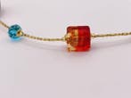 24 karaat - Murano-glas, Geel goud - Halsketting -