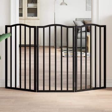 vidaXL Hondenhek inklapbaar 3 panelen 150 cm populierenhout, Verzenden, Nieuw