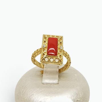 Koraal - Argento 925 - Ring - Italiaans handwerk, Verzamelen