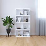vidaXL Boekenkast/dressoir 66x30x130 cm bewerkt hout wit, Verzenden, Nieuw