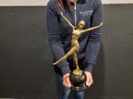 Statue, Gold Edition! Lady Dancer - 44 cm - Bronze, Marbre