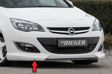 Rieger frontspoiler | Astra J: 10.12- (vanaf Facelift) - 5-d, Verzenden