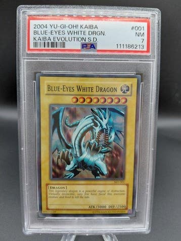 Konami - 1 Graded card - Yu-Gi-Oh! - Blue-Eyes White Dragon, Nieuw