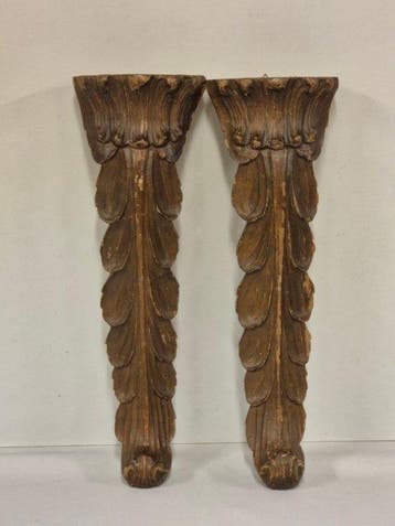 Decoratief ornament (2) - Italië - Paar decoratieve lijsten, Antiek en Kunst